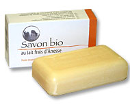 Savon bio au lait frais d'Anesse Orange douce - Les Anes d'Autan