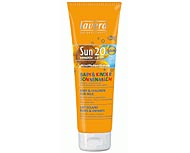 Lait solaire bio  IP 20 b�b� et enfants - Lavera