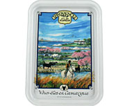 Plateau m�tal 1 tasse d�cor Gardian en Camargue