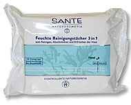Lingettes purifiantes, nettoyantes et rafra�chissantes - Sant�