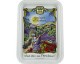 Plateau m�tal 1 tasse d�cor Proven�ale sur son �ne