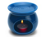 Chauffe parfum �maill� Bleu - Florame