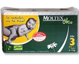 Couches jetables 4-9 Kg Midi OKO MOLTEX