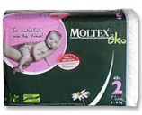 Couches jetables 3-6 Kg Mini OKO MOLTEX