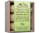 Sachet 3 savonnettes bio Amande douce - Ol�anat