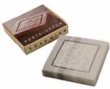 Porte-savon carré marbre blanc - Tadé
