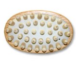 Brosse Massage grands picots bois