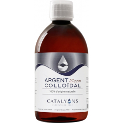 ARGENT colloïdal 20 PPM 500 ml  - Catalyons