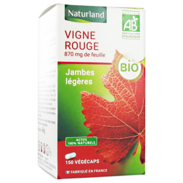 Vigne rouge bio 150 gélules Végécaps - Naturland