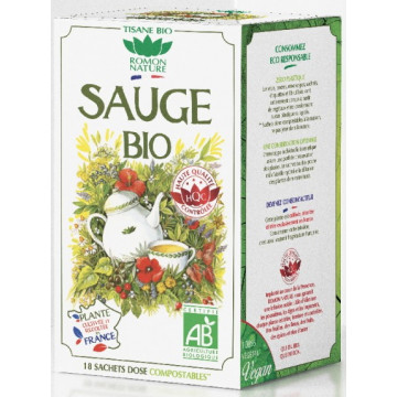 Tisane Sauge bio 18 sachets 30g - Romon Nature