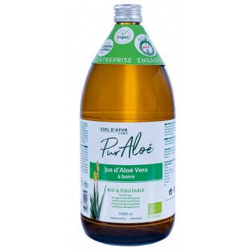 Jus bio d'Aloe Vera à boire - 1 litre - Pur Aloe