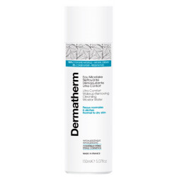 Eau micellaire nettoyante démaquillante ultra confort peaux normales à sèches 150ml - Dermatherm