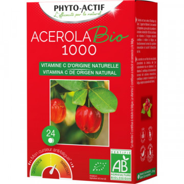 Acérola Bio 1000 AB 24 comprimés - Phyto-Actif