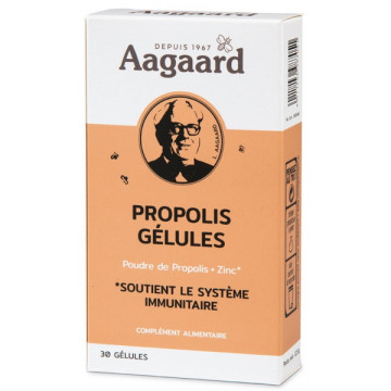 Gélules Propolin Propolis Zinc 30 gélules 250mg - Aagaard