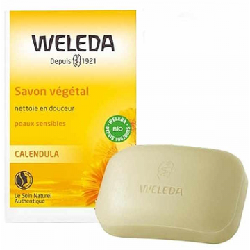 Savon végétal au calendula peau sensible 100 gr - Weleda