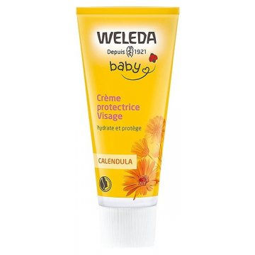 Crème protectrice visage Bébé au calendula 50 ml - Weleda