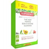 Quatuor brûle graisse bio 20 ampoules + 10 gratuites - Super Diet Aromatic provence