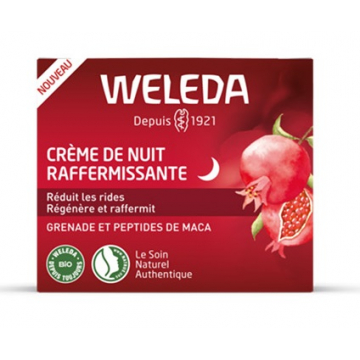 Crème de Nuit raffermissante Grenade Peptides de Maca 40 ml - Weleda