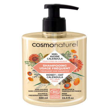 Shampooing bio Usage Fréquent 500 ml - Cosmo Naturel