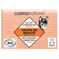 Savon végétal au lait d'ânesse Agrumes - Cosmo Naturel