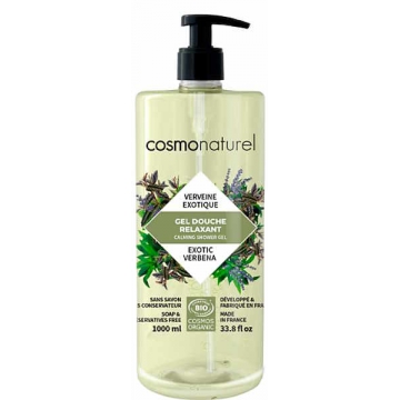 Gel douche Relaxant Verveine exotique 1 litre - Cosmo Naturel