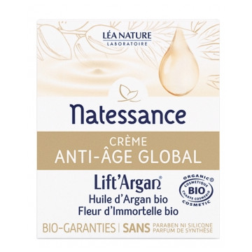 Crème anti âge global Lift'argan à l'Huile d'Argan et Immortelle 50ml