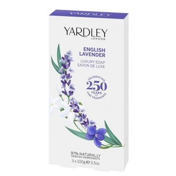 Coffret 3 savons English Lavender 3 x 100 gr - Yardley