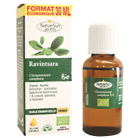 Huile essentielle de Ravintsara Flacon compte gouttes 30ml - Naturesun'Aroms format économique HEBBD Aromatic provence