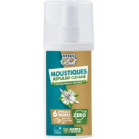 Spray Anti Moustiques répulsif cutané Efficacité 6 heures 100ml - Aries citriodiol Aromatic provence