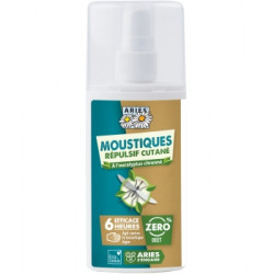 Spray Anti Moustiques répulsif cutané Efficacité 6 heures 100ml - Aries