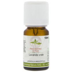 Huile essentielle de LAVANDE VRAIE cultivée BIO 10ml - Herboristerie de Paris