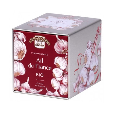 Ail bio origine France coffret métal 60g - Provence d'Antan