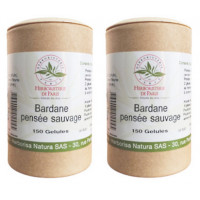 Bardane Pensée Sauvage lot de 2 boites 150 gélules végétales Herboristerie de paris beauté peau grasse Aromatic provence