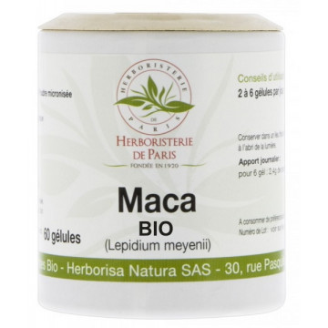 Maca Racine Bio 500mg 60 gélules - Herboristerie de paris