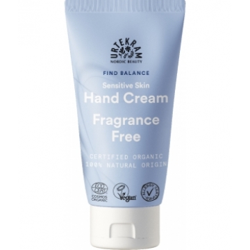 Crème pour les mains sans parfum peaux sensibles 75ml - Urtekram