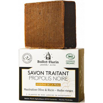 Savon Traitant à la Propolis noire 100g Ballot-Flurin