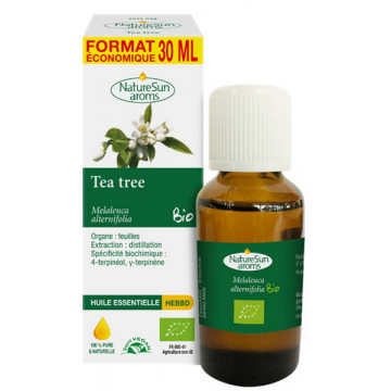Huile essentielle de Tea Tree bio Flacon compte gouttes 30ml - Naturesun' Aroms