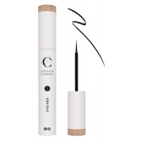 Eye Liner 01 noir bio applicateur pinceau 5 ml - Couleur Caramel Maquillage bio Aromatic provence