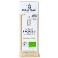 Spray propolis blanche sans alcool 15 ml - Ballot Flurin propolis douce problèmes ORL Aromatic provence