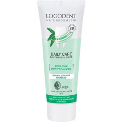 Daily Care dentifrice menthe extra frais au fluor 75ml - Logona