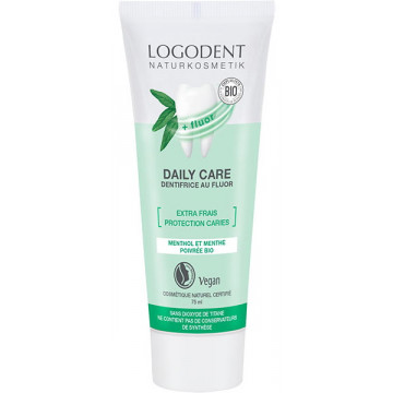 Daily Care dentifrice menthe extra frais au fluor 75ml - Logona