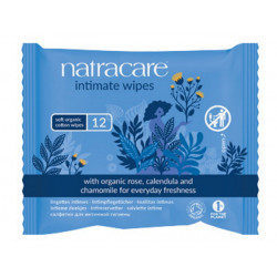 12 Lingettes intimes en Coton Biologique - Natracare