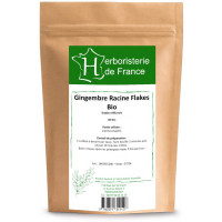 Tisane Gingembre racine BIO 30 gr - Herboristerie de France zingiber officinalis anti fatigue Aromatic provence