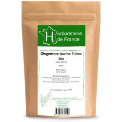 Tisane Gingembre racine BIO 30 gr - Herboristerie de France