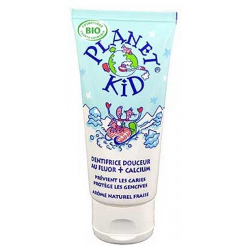 Dentifrice Douceur Fluor et Calcium Fraise 50ml - Planet Kid