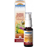 Spray Suédois à la Propolis et aux 59 plantes biologiques 20ml - Biofloral immunité locale Aromatic provence