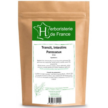Tisane Transit intestins paresseux 30gr - Herboristerie de France