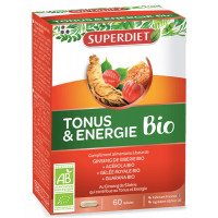Ginseng de Sibérie Tonus et Energie Bio 60 gélules - Super Diet adaptogène Aromatic provence