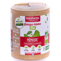 Ginkgo Biloba Bio 200 gélules Nat et Form