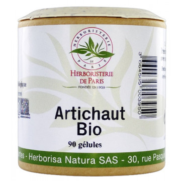 Artichaut bio 90 gélules - Herboristerie de Paris